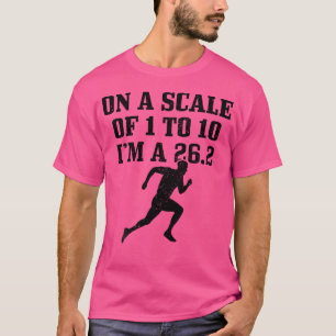 Camiseta Numa Escala De 1 A 10 Sou Um 26 2 Engraçado Marato