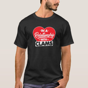 Camiseta Numa Relação Com Clams Oysters Clam