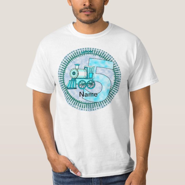 Camiseta Number 5 Blue Train  (Frente)