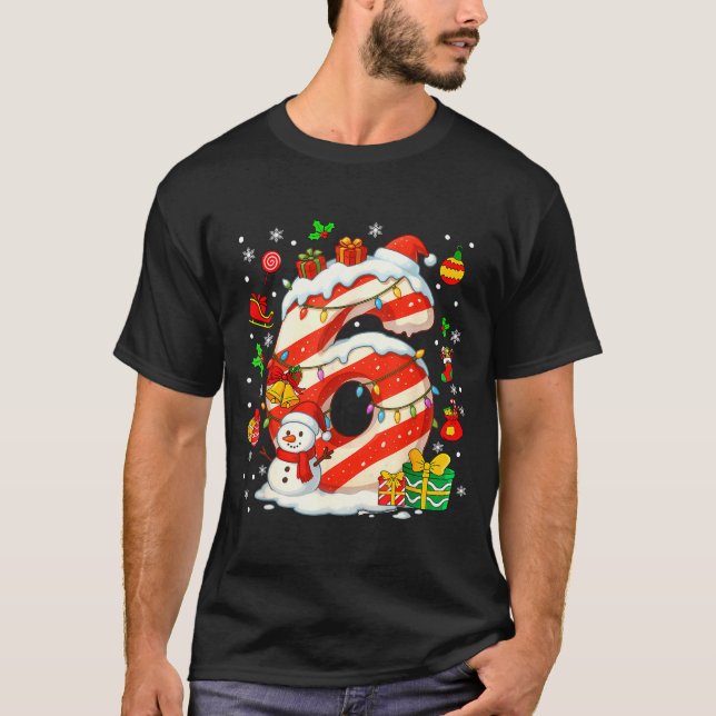 Camiseta Number 67 Christmas Candy 6 7 Six Seven 6 7 Matchi (Frente)