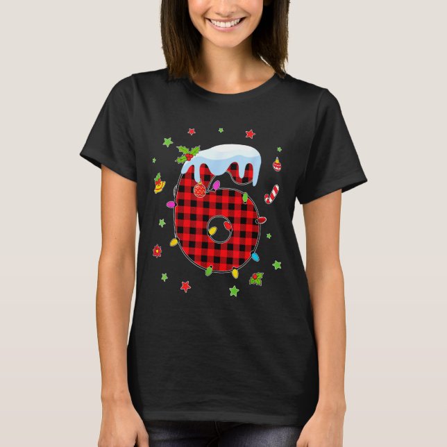 Camiseta Number 67 Matching Christmas 6 7 Six Seven 6 7 Mem (Frente)