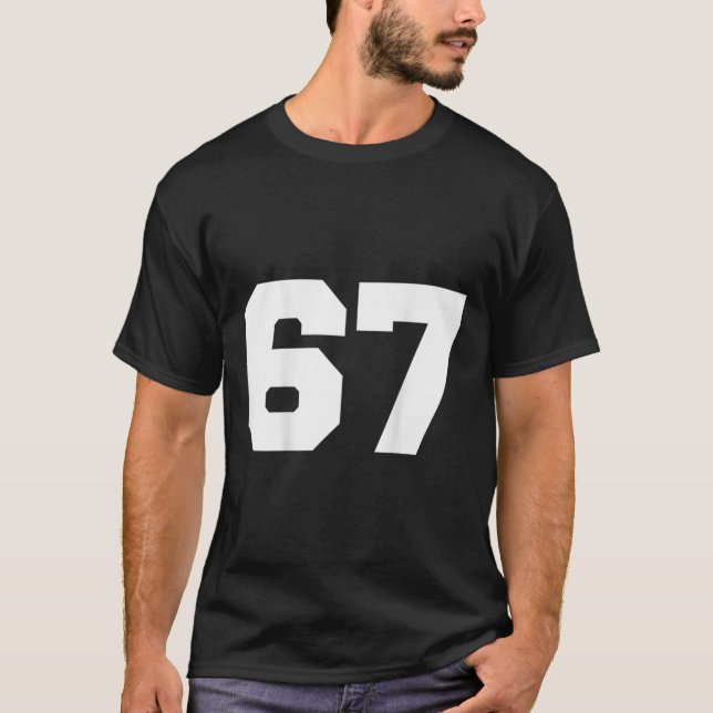 Camiseta Number 67 Sports Jersey Player #67 Fan Ck Print Va (Frente)