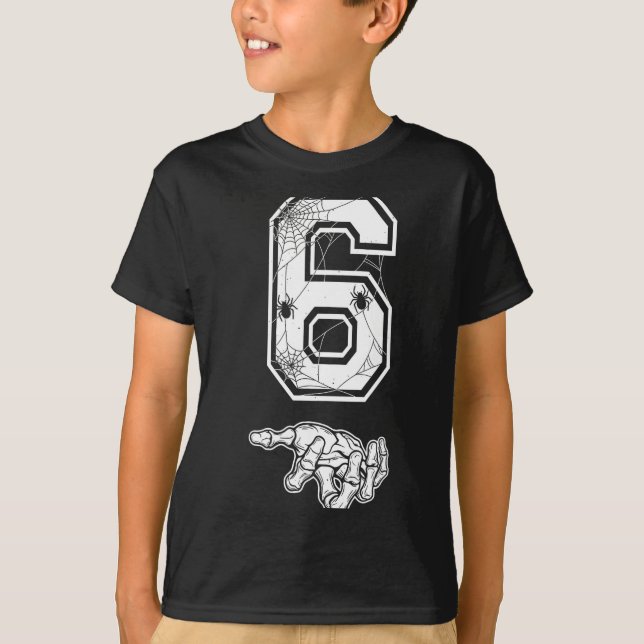 Camiseta Number 6 Matching 67 Meme Couples Halloween Costum (Frente)