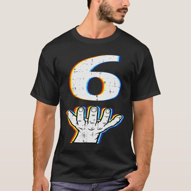 Camiseta Number 6 Matching 67 Meme Halloween Costume Men Wo (Frente)