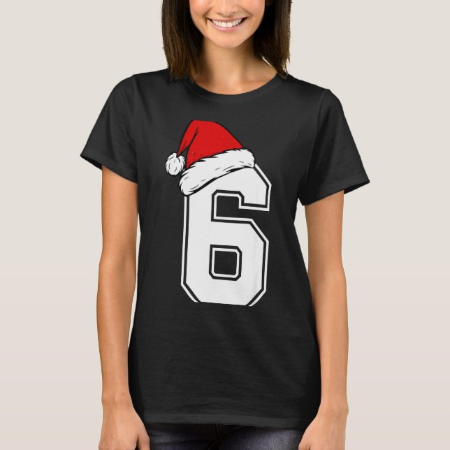Camiseta Number 6 Matching Six Seven 6 7 Meme 6 7 Christmas (Frente)