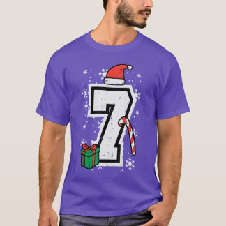 Camiseta Number 7 Christmas 6 7 Xmas Matching 67 Meme Men W
