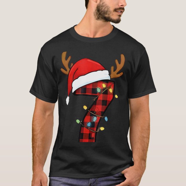 Camiseta Number 7 Matching 67 Meme Christmas Costume Men Wo (Frente)