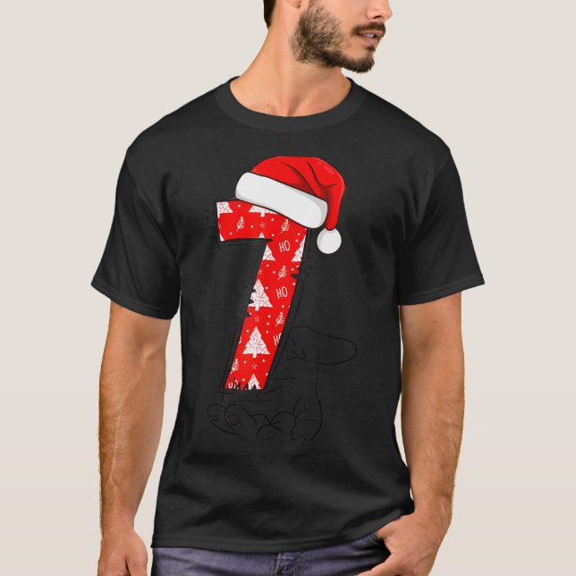 Camiseta Number 7 Matching 67 Meme Christmas Costume Men Wo (Frente)