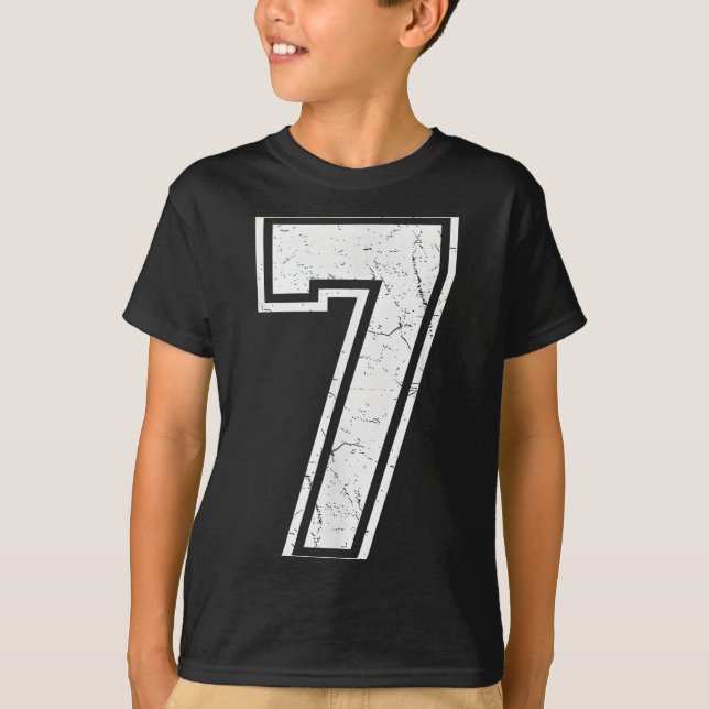 Camiseta Number 7 Matching 67 Meme Costume Men Women Kids  (Frente)