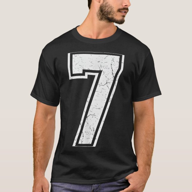 Camiseta Number 7 Matching 67 Meme Costume Men Women Kids  (Frente)