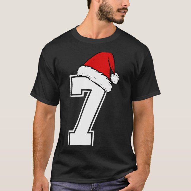 Camiseta Number 7 Matching Six Seven 6 7 Meme 6 7 Christmas (Frente)