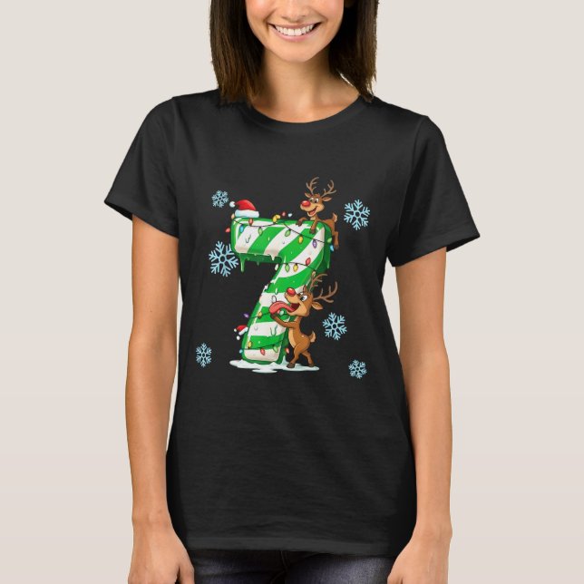 Camiseta Number 7 Six Seven Gen Z Alpha Slang Ugly Christma (Frente)
