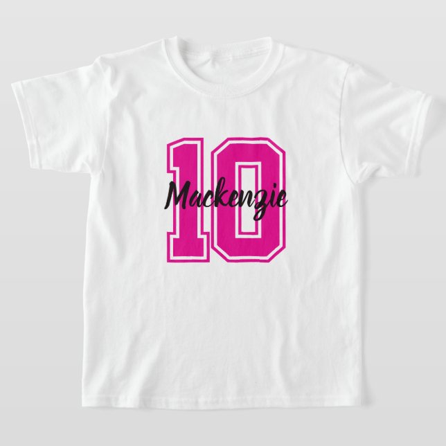 Camiseta Number And Name Personalized  (Postura )