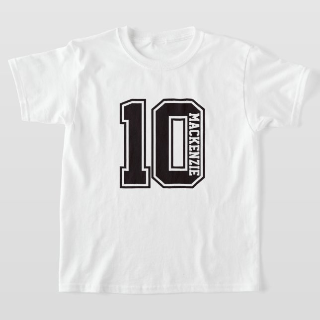 Camiseta Number And Name Personalized  (Postura )