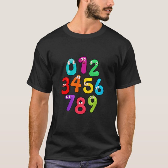 Camiseta Number Learning calculator costume matc day Math O (Frente)