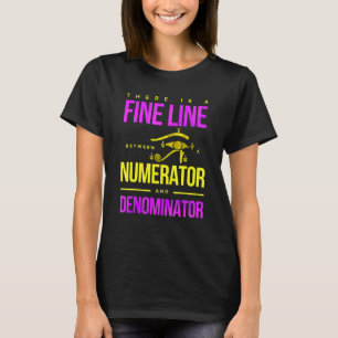 Camiseta Numerador E Denominador De Linha Fine