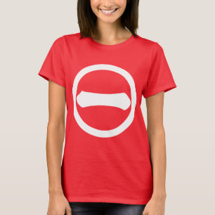 Camiseta Numeral Kanji 1 em círculo