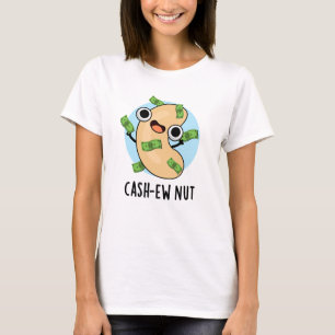 Camiseta Numerário Nut Funny Cashew Nut Pun