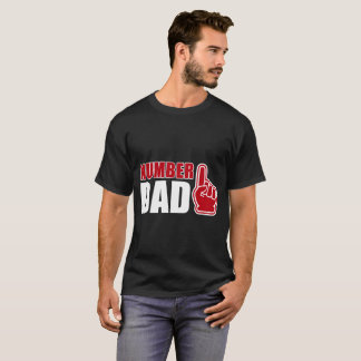 Camiseta Numere um T do pai #1 do t-shirt | do pai