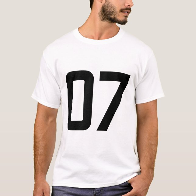 CAMISETA NÚMERO 07 (Frente)