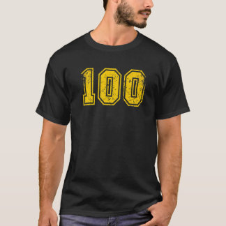 Camiseta Número 100 Esportes Jersey Uniform Fan Athlete Yel