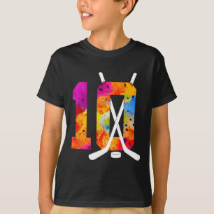 Camiseta Número 10 Anos de Hóquei no Gelo Aniversário de 10
