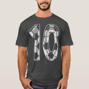 Camiseta Número 10 Jersey 10 Ventilador do Jogador Mãe