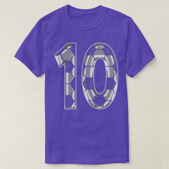 Camiseta Número 10 Jersey 10 Ventilador do Jogador Mãe (Frente do Design)