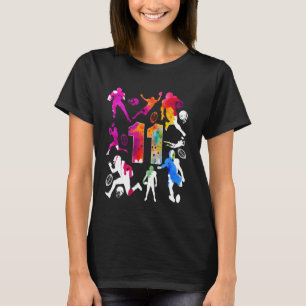CAMISETA NÚMERO 11 ANOS DE ANIVERSÁRIO DE 11 DE FUTEBOL