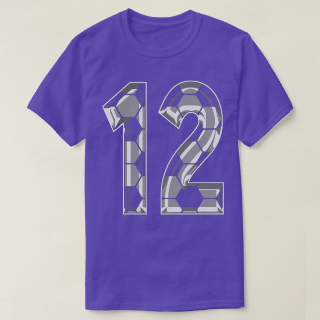 Camiseta Número 12 Jersey 12 (Frente do Design)