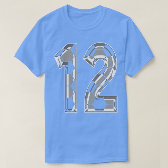 Camiseta Número 12 Jersey 12 (Frente do Design)