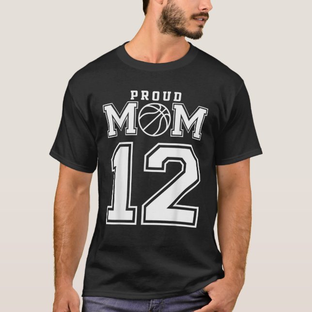 Camiseta Número 12 - Personalizada Mãe Personalizada De Bas (Frente)