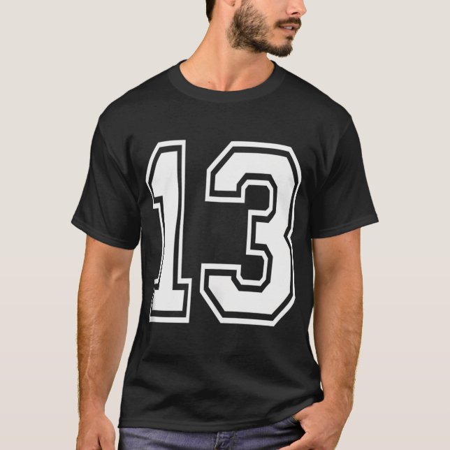 Camiseta Número 13 Aniversário do Jogador de Esportes de Pr (Frente)