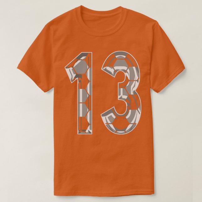 Camiseta Número 13 Jersey 13 (Frente do Design)