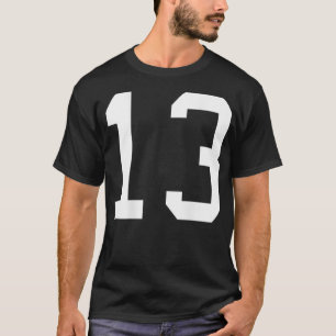 Camiseta Número 13 Treinamento de Design traseiro