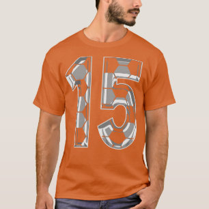 Camiseta Número 15 Jersey 15 Mãe Jogador Ventilador 1
