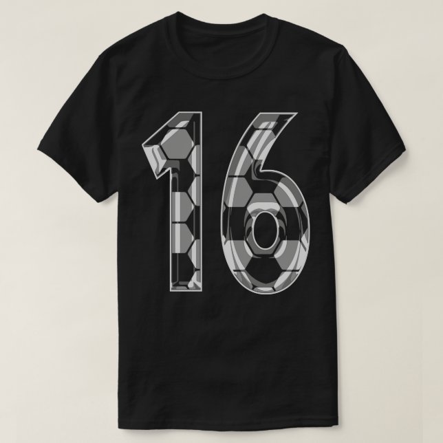Camiseta Número 16 Jersey 16 Mãe Jogador Ventilador 1 (Frente do Design)