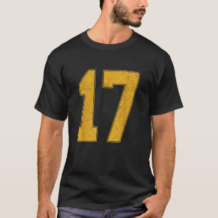 Camiseta Número 17 Equipe Uniforme de Esporte Numerada Jers