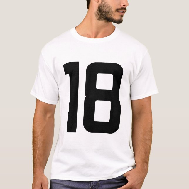 CAMISETA NÚMERO 18 (Frente)