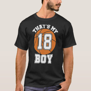 Camiseta Número 18 É o meu filho 18, basquete, mãe da