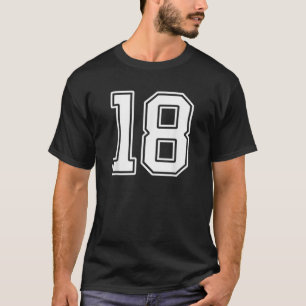 Camiseta Número 18 Fan Player Jersey Estilo 18 Homens Mulhe