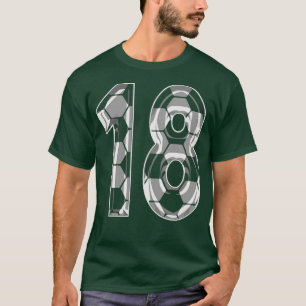 Camiseta Número 18 Jersey 18, Ventilador 1