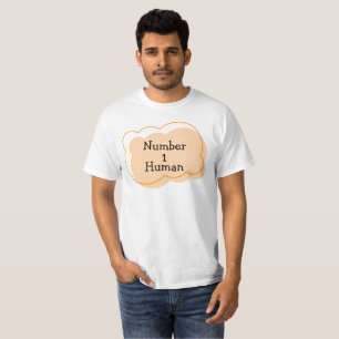 Camiseta Número 1 - Camisa-T humana