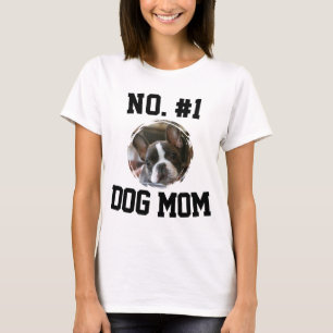 Camiseta Número 1 Mãe de cachorro Dia das Mães Amantes de A