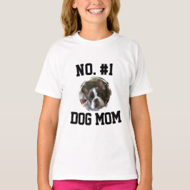 Camiseta Número 1 Mãe Dia das Mães Amantes de Animais de Es
