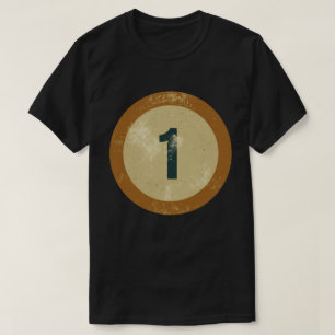 Camiseta Número 1 Vintage Distorcida