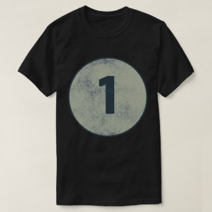Camiseta Número 1 Vintage Distorcida
