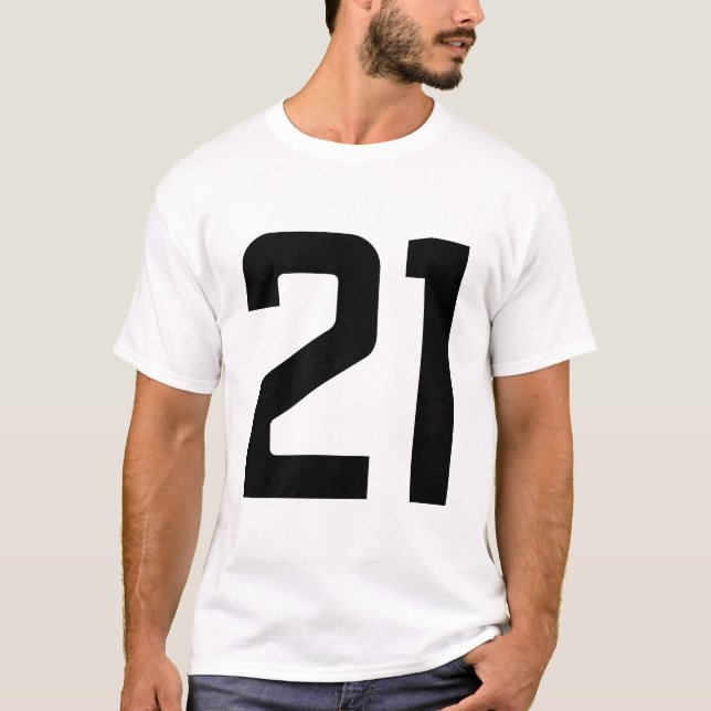 CAMISETA NÚMERO 21 (Frente)
