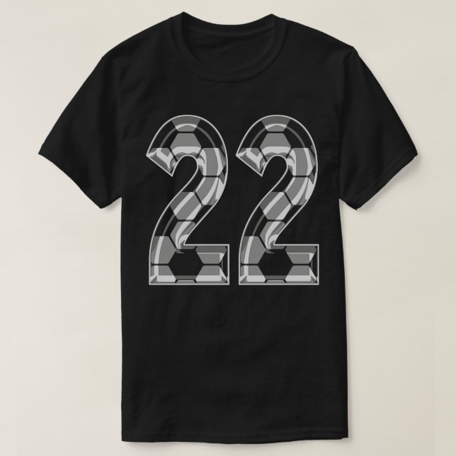 Camiseta Número 22 Jersey 22, Ventilador do Jogador Mãe (Frente do Design)