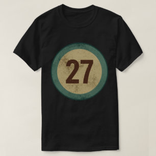 Camiseta Número 27 Vintage Desgastado